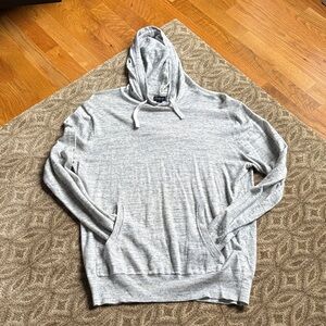 J. Crew Light Gray Men's Hooded Pullover